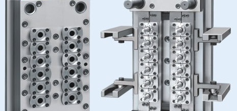 12 Cavities Pin-valve preform mould with hot runner