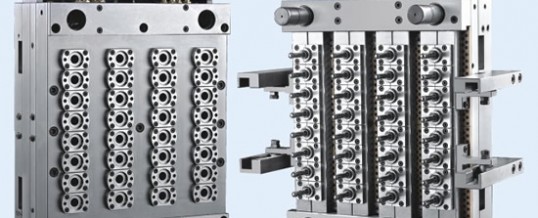 24 cavities pin-valve preform mould with hot runner
